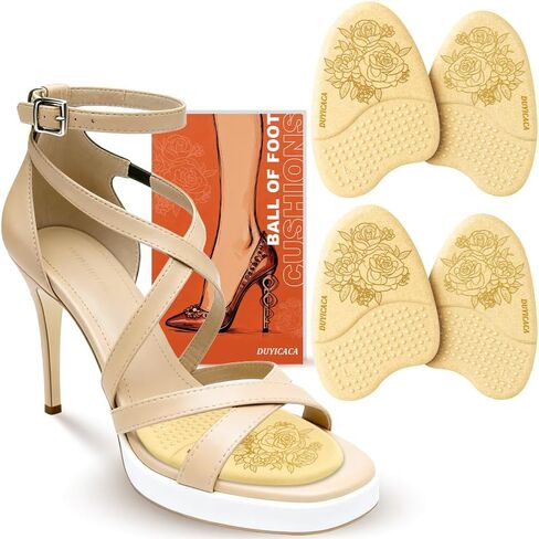 Ball of Foot Cushions for Women: Metatarsal Pads for High Heels,Forefoot Gel Inserts Stop Feet Sliding Forward, Cushion & Relieve Ball of Foot Pain, Non Slip Shoe Pads for Heels Sandals Flats in Saudi Arabia