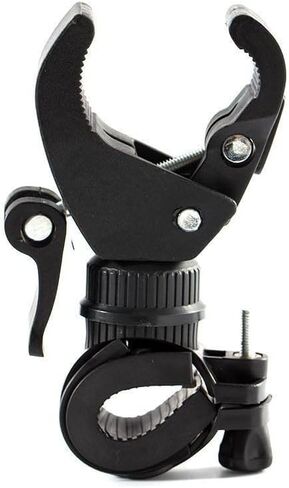 Bicycle Handlebar Flashlight Clip Holder Universal 360 Degree Rotating Bike LED Torch Mount Clamp Grip Bracket in Saudi Arabia