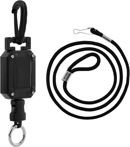 CB Mic Holder, Retractable 360° Rotatable Microphone Hanger Keeper, Mic Tether Stainless Steel Cord with Adjustable Mount Kit, CB Radio Accessory for Truck Driver in Kuwait