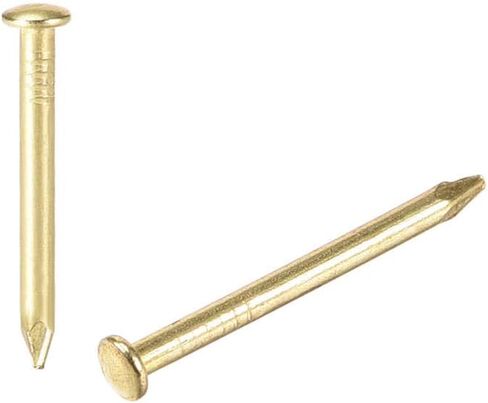 مسامير الأجهزة، مسمار خرساني، 1.8 × 23 مم، تستخدم لتزيين صورة صندوق خشبي إكسسوارات منزلية ذهبية 100 قطعة in Kuwait