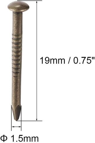 Hardware Nails,concrete nail, 1000pcs 1.5mmx19mm Small Carbon Steel Tiny Nails for DIY Decoration Picture Wooden Box Household Accessories in Saudi Arabia