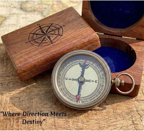 Compass Gift for Mom/Dad, Vintage Pocket Compass Engraved with Go Confidently Customized Gifts for Women/Men, Baptism 2026 Communion Christian Luxury Gift, Anniversary or Keepsake in Kuwait