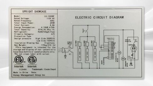 Commercial Refrigerator Glass 2-Door Merchandiser Display Fridge Beverage Drink Cooler ETL,NSF certified, Bottom-Mounted, 48 inches width, capacity 40 cuft 110V, 8 Shelves, Restaurant Kitchen LGD-1000 in Kuwait
