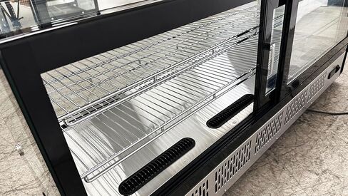 Commercial Display Refrigerator, ETL Fridge Cooler Countertop Case, 60" W 9.4 cu.ft. Black in Kuwait