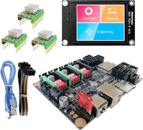 32 bit ESP32 GRBL expansion board MKS DLC32 control card TS24 CNC offline touch screen CNC3018 PRO upgrade controller For mini Laser Engraving carving machine in Kuwait