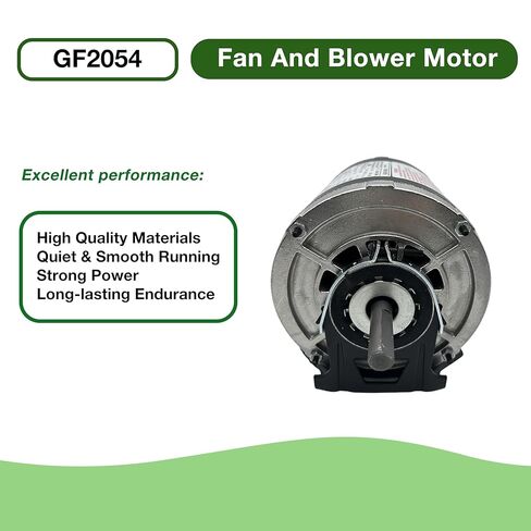 GF2054 Blower Motor 1/2 hp 115 Volts 7.2A 1725 RPM 60Hz 48 Frame Belt Drive Replacement for AO Smith BF2054 Packard 45012 GE 4708 Emerson 8200 in Kuwait