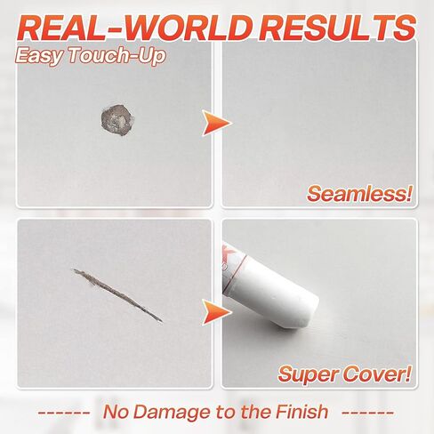 White Wood Filler Sticks 3 Pack - Fil Stick Quickly Fix Nail Hole, Ding, Scratch in Baseboard, Cabinet, Trim, Furniture & Drywall - Wood Repair Putty Wax Pen for Renters & Movers - Pure White in Kuwait