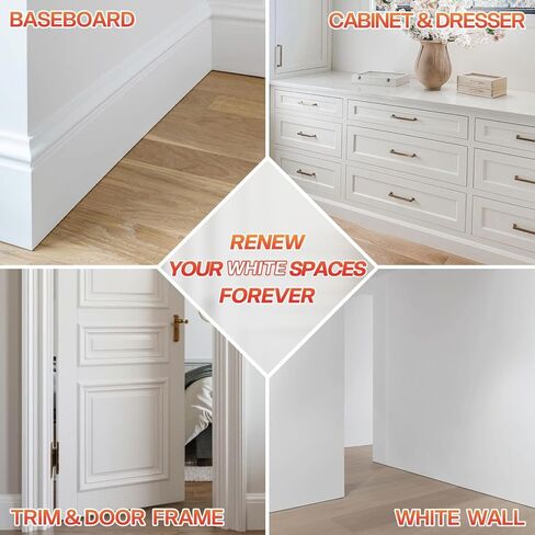 White Wood Filler Sticks 3 Pack - Fil Stick Quickly Fix Nail Hole, Ding, Scratch in Baseboard, Cabinet, Trim, Furniture & Drywall - Wood Repair Putty Wax Pen for Renters & Movers - Pure White in Kuwait