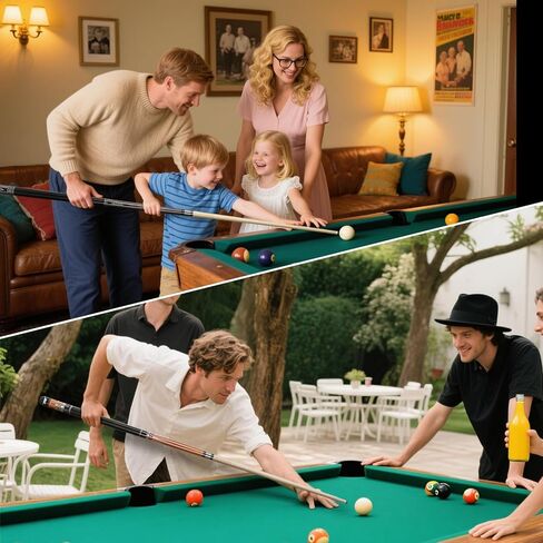 AKLOT Pool Cues, 5-Pack 58" Maple Pool Cue Stick, Pool Sticks for Adults - Perfect for Home Game Rooms, Bars & Billiard Halls, 18 19 20 21 oz Pool Cue in Kuwait