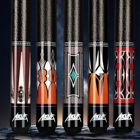 AKLOT Pool Cues, 5-Pack 58" Maple Pool Cue Stick, Pool Sticks for Adults - Perfect for Home Game Rooms, Bars & Billiard Halls, 18 19 20 21 oz Pool Cue in Kuwait
