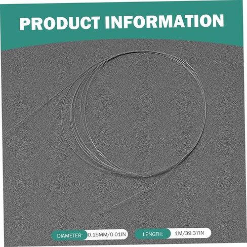 منشار سلكي، 0.15 ملم، 3.28 قدم أداة قطع منشار كابل معدني للماس واليشم والمعادن والرخام والجرانيت واير in Kuwait