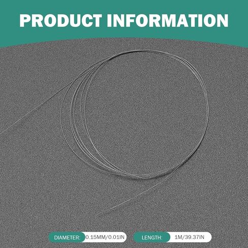 منشار سلكي، 0.15 مم، 3.28 قدم أداة قطع منشار كابل معدني للماس واليشم والمعادن والرخام والجرانيت in Kuwait