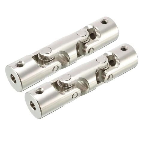 2pcs Rotatable Universal Joint Steering Gear U Type Coupler Shaft Coupling M3 M4 Thread Shaft Adjustable in Kuwait
