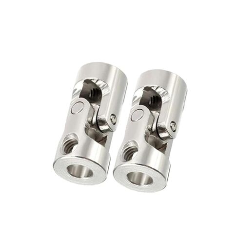 2 Set 5mm to 5mm Shaft Couplings Rotating Universal Joint Steering Shaft Steel Rust Proof Corrosion Proof Hardware Shaft Adjustable in Saudi Arabia