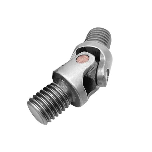 1pc Excavator Handle 2 Section M14 Threaded Universal Joint Coupling Shaft Motor Connector Cross Coupler Bushing Shaft Adjustable in Kuwait