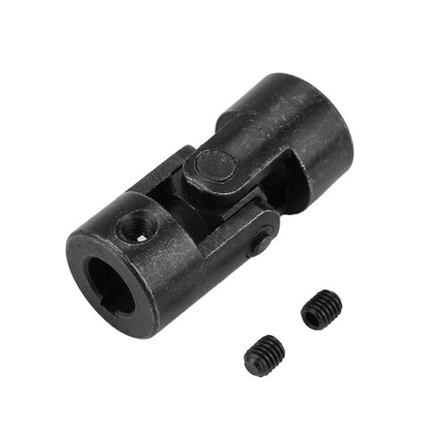 Universal Joint Coupling Heavy Duty Metal Shaft Connector with Keyway for DIY Steering Systems Model Cars Robots 10x20x45mm in Saudi Arabia
