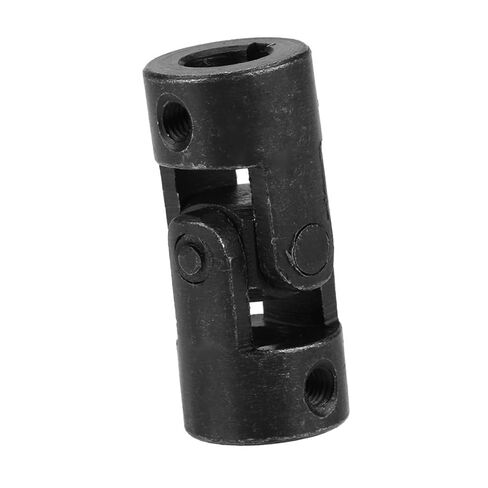 Universal Joint Coupling Heavy Duty Metal Shaft Connector with Keyway for DIY Steering Systems Model Cars Robots 10x20x45mm in Saudi Arabia