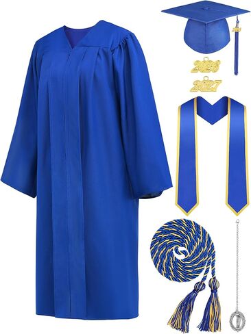 سرق Somsoc Matte Graduation Cap و Down Tassel Set 2025 للمدرسة الثانوية والكلية مع سحر صور الشرف in Saudi Arabia