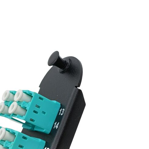 2Pcs Closet Connector Housing CCH Panels Fiber Optic Adapter Panel Buckhead Coupler with 24 Port LC Duplex MM Multi Mode OM3 OM4 Adapters 24F Aqua for Corning LIU CCH-01U CCH-CP24-KR in Kuwait