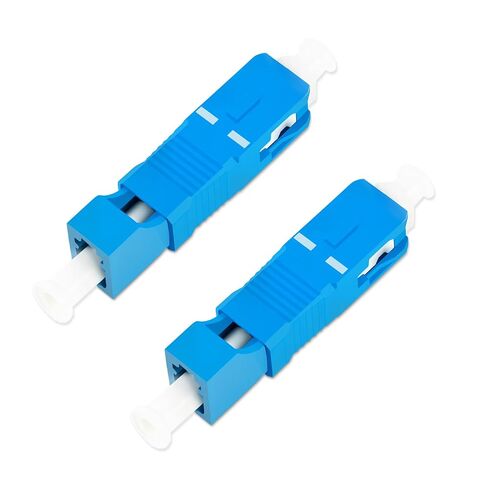 محول هجين من الألياف الضوئية مكون من قطعتين، وضع فردي 9/125 um LC أنثى إلى SC ذكر UPC من الألياف لمحددات الأخطاء البصرية وعدادات الطاقة والشبكة in Kuwait