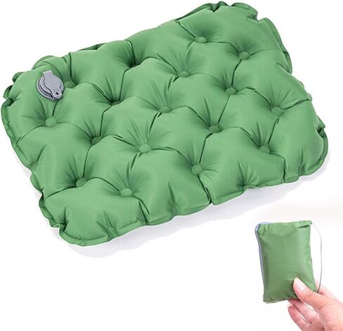 Inflatable Seat Cushion – Portable Lightweight Waterproof Travel & Stadium Seat Pad, Fast Inflate/Deflate Air Cushion for Camping, Hiking, Office, Tailbone Relief in Saudi Arabia