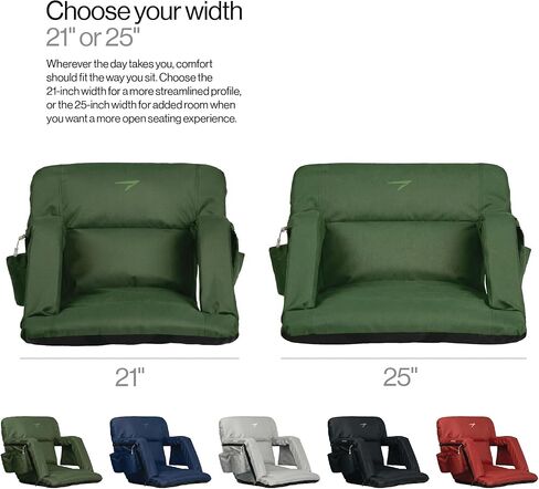 Vandra™ Arc - Scandinavian Stadium Seat with Back Support & BenchLock™ - Wide Padded Bleacher Chair with Cushion & Arc Recline™ Arm Rest for Bleachers in Saudi Arabia