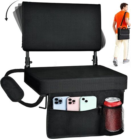 مقاعد الاستاد مع دعم للظهر، وكراسي المدرجات المبطنة مع الظهر ووسادة مع حزام الكتف، ومقاعد الاستاد المحمولة القابلة للطي للمدرجات، ومقاعد المدرجات للرياضة، والأحداث in Kuwait