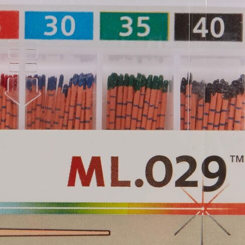 DiaDent 101-691 Color Coded Gutta Percha Point, Spill Proof, Assorted, #15-40 Tip Size Gutta Percha (Pack of 120) in Kuwait