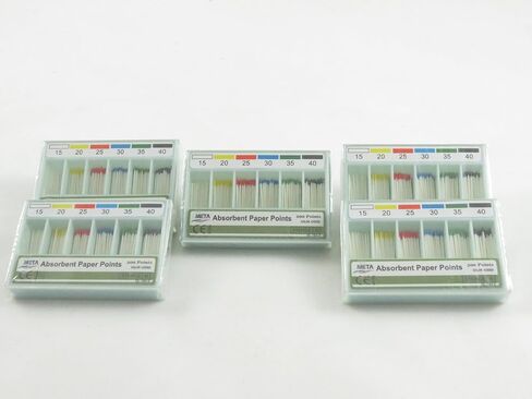 Dental Paper Points No 15-40 /200 Points KIT 5 Boxes META by Meta in Kuwait