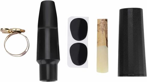Jeffergarden Tenor Saxophone ABS Mouthpiece with Cap Lightweight Reeds Pads for Musical Instruments Players in Kuwait