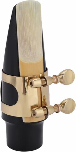 Jeffergarden Tenor Saxophone ABS Mouthpiece with Cap Lightweight Reeds Pads for Musical Instruments Players in Kuwait