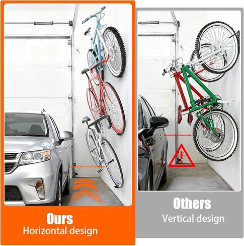 3 Pack Bike Pedal Hanger Wall Mount, Bike Display Stand for Wall, Horizontal Bikes Hanger Holds 70 Lbs, Suitable as Bicycle Rack Garage Bikes Storage Shed and Bicycle Storage Indoor in Saudi Arabia