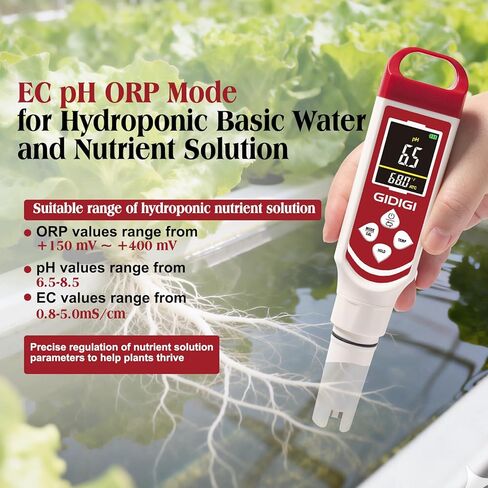 Upgraded Hydrogen Water Tester Meter Verified Digital 7-in-1 H2 ORP pH Meter Salt TDS EC Water Tester for Hydrogen Bottle, Pool, Aquarium, Drinking Water, Hydroponic in Kuwait