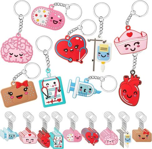 Henoyso 150 PCS 2025 CNA Week Nurse -keychain مساعد الطرف الطبي يفضل هدايا سلسلة المفاتيح اللطيفة هدايا ممرضات الأسبوع. in Kuwait