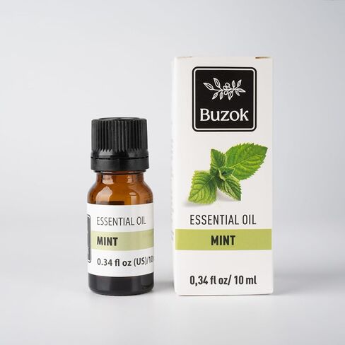 زيت النعناع العطري - زيت عطري عشبي مبرد للناشرين والعلاج العطري والعطور المنزلية - رائحة منعشة منعشة - 0.34 أونصة سائلة (10 مل) in Kuwait