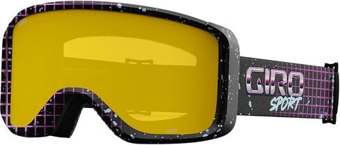 Giro Sagen Ski Goggles - Snowboard Goggles for Men, Women and Youth - Purple Syndrome Strap with Amber Scarlet/Yellow Lenses in Saudi Arabia