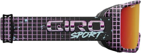 Giro Sagen Ski Goggles - Snowboard Goggles for Men, Women and Youth - Purple Syndrome Strap with Amber Scarlet/Yellow Lenses in Saudi Arabia