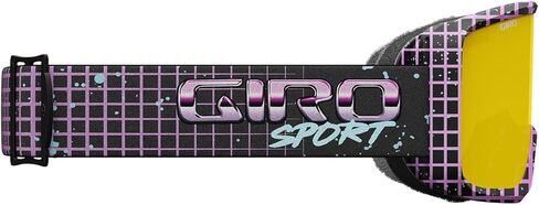 Giro Sagen Ski Goggles - Snowboard Goggles for Men, Women and Youth - Purple Syndrome Strap with Amber Scarlet/Yellow Lenses in Saudi Arabia