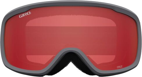 Giro Cruz Asian Fit Adult Snow Goggle - Grey Wordmark Strap with Amber Scarlet/Lenses in Saudi Arabia