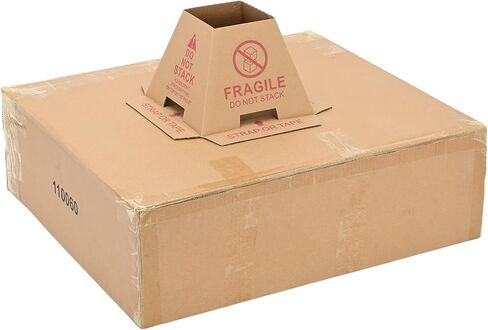 Do Not Stack Cones, 60 pcs No Stacking Pallet, Corrugated Cardboard Construction, Prevents Double Stacking Ships Flat 7.36"×7.36"×6.1" in Kuwait