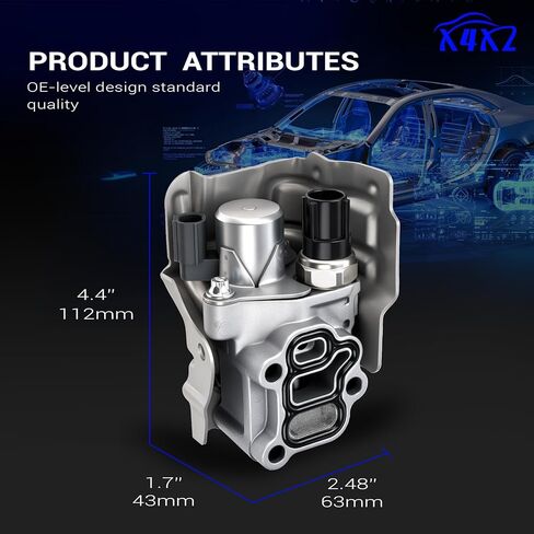 15810-RAA-A03 VTEC Solenoid Spool Valve with Oil Pressure Switch & Gasket for Honda 2003-2007 Accord, 2002-2009 CR-V, 2003-2011 Element, 2002-2011 Civic, 2002-2006 Acura RSX Replace# 15810-PNE-G01 in Saudi Arabia