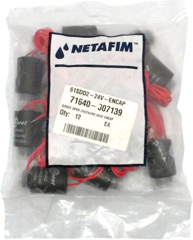Netafim Dorot 24VAC Solenoid for 80 Series 2-Way Valves S-80-2NC 71640-007139 in Kuwait