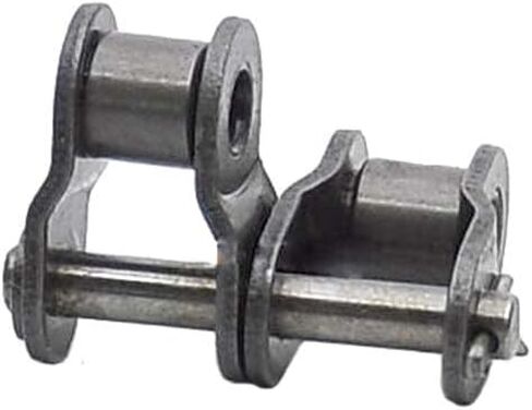 1Pcs #60-2 Double Strand Roller Chain Connecting Links- Offset Link Half Link Carbon Steel for 12A-2#60H-2 Roller Chain in Kuwait