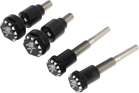 Aluminum CNC Seat Thumb Screw Kit For Suzuki GSX1300R Hayabusa – Fast Install, No Tools Needed | Front & Rear Quick Mount Screws for 1999-2024 Models (4 PCS) in Saudi Arabia