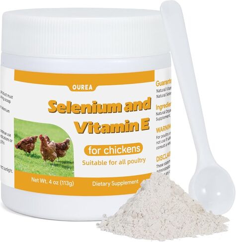E+S Poultry Vitality Formula | Selenium for Chickens & All Poultry | Nutrient Support Powder for Energy Balance and Mobility | Feed Mix Additive for Healthy Growth in Kuwait