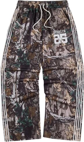Soly Hux Men Men Pants الرباط الخصر مستقيم الساق الشارع الشارع السفجر مع الجيب in Kuwait