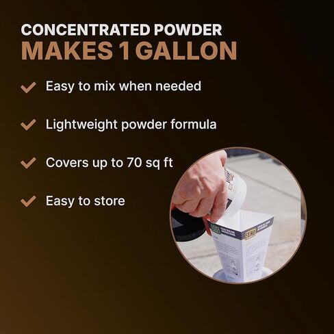 CAF Lift Pro Rust Stain Remover Concentrate for Concrete, Pavers, Brick, Tile and Grout, Outdoor Natural Cleaner Powder Makes 1 Gallon, No Scrub Rust Remover for Driveway, Patio and Asphalt Surfaces in Saudi Arabia