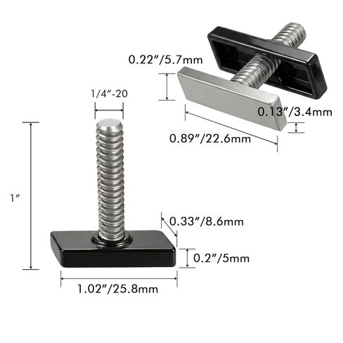 9003 Universal Stainless Track Bolt with Plastic Cover – Compatible with 5/16 inch (Lund, G3, Lowe) & 1/4 inch (Tracker, Versatrack) Boat Gunnel Track Systems in Saudi Arabia