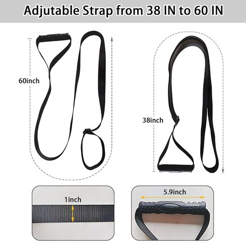 قطعتان من حبل سحب الكاياك، حزام مساعدة قائم، مقابض سحب الزورق، ملحقات حبل السحب، مقبض متعدد الأغراض، حزام قابل للتعديل، طول الوقوف مع مقبض سحب القارب، مساعدة السحب للكايكر in Kuwait