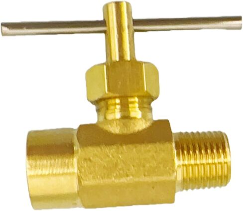 17-1901 Brass Needle Valve, 1/8 Inch Female Pipe Thread x 1/8 Inch Male Pipe Thread, Straight Flow Control Valve 1/8" FPT x 1/8" MPT in Saudi Arabia